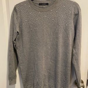 Glam Amour sweater with silver dots